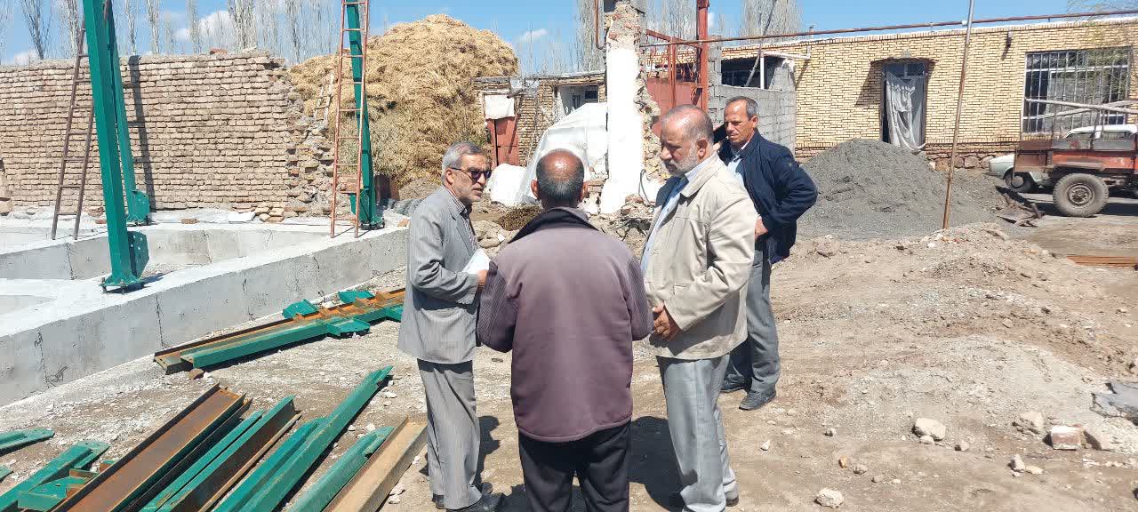 بررسی پیشرفت کار بازسازی روستای قوروق